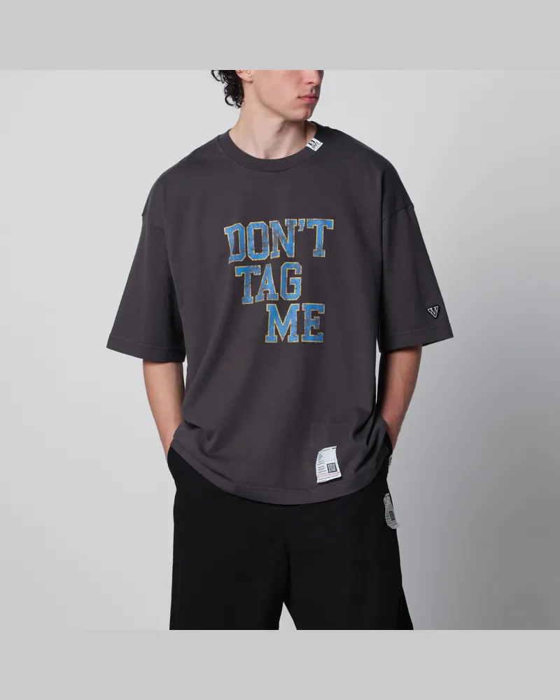 MIHARAYASUHIRO Don't Tag Me T-Shirt aus Baumwolle Black