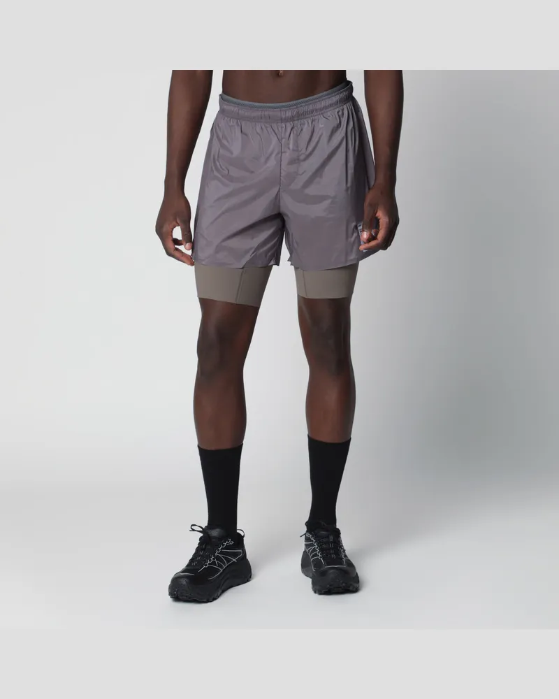 Satisfy TechSilk 8"-Shorts in Shark-Grau Grey