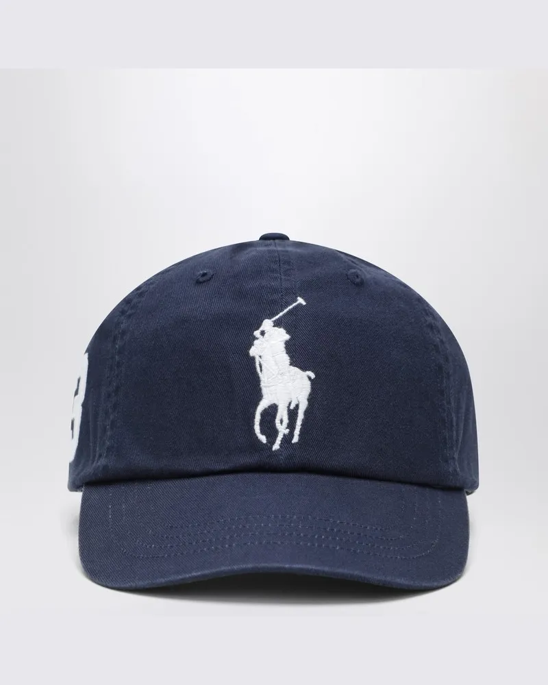Ralph Lauren Marineblaue Baseballkappe mit Logo Blau