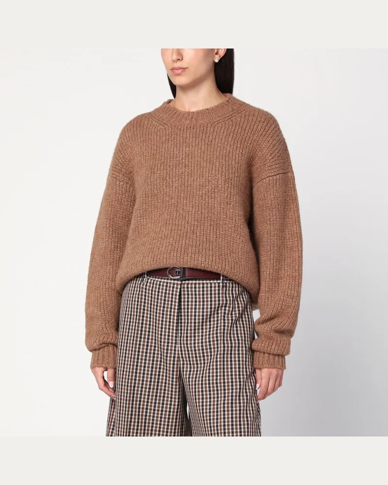 Saint Laurent Kamelbeiger Pullover Beige