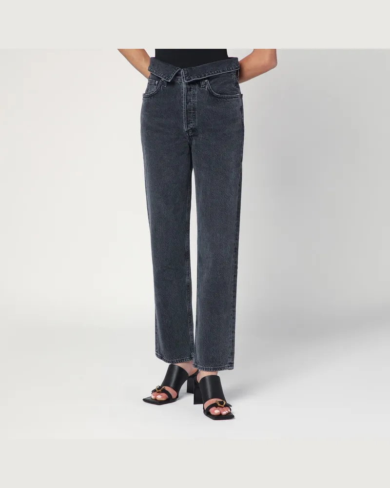 AGOLDE Echo-Jeans in Grau Zefiro Black