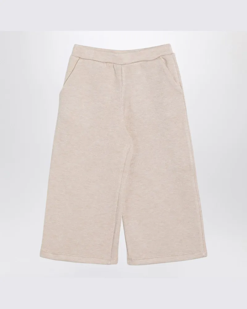 DOUUOD Beigefarbene Hose aus Viskosegemisch Beige