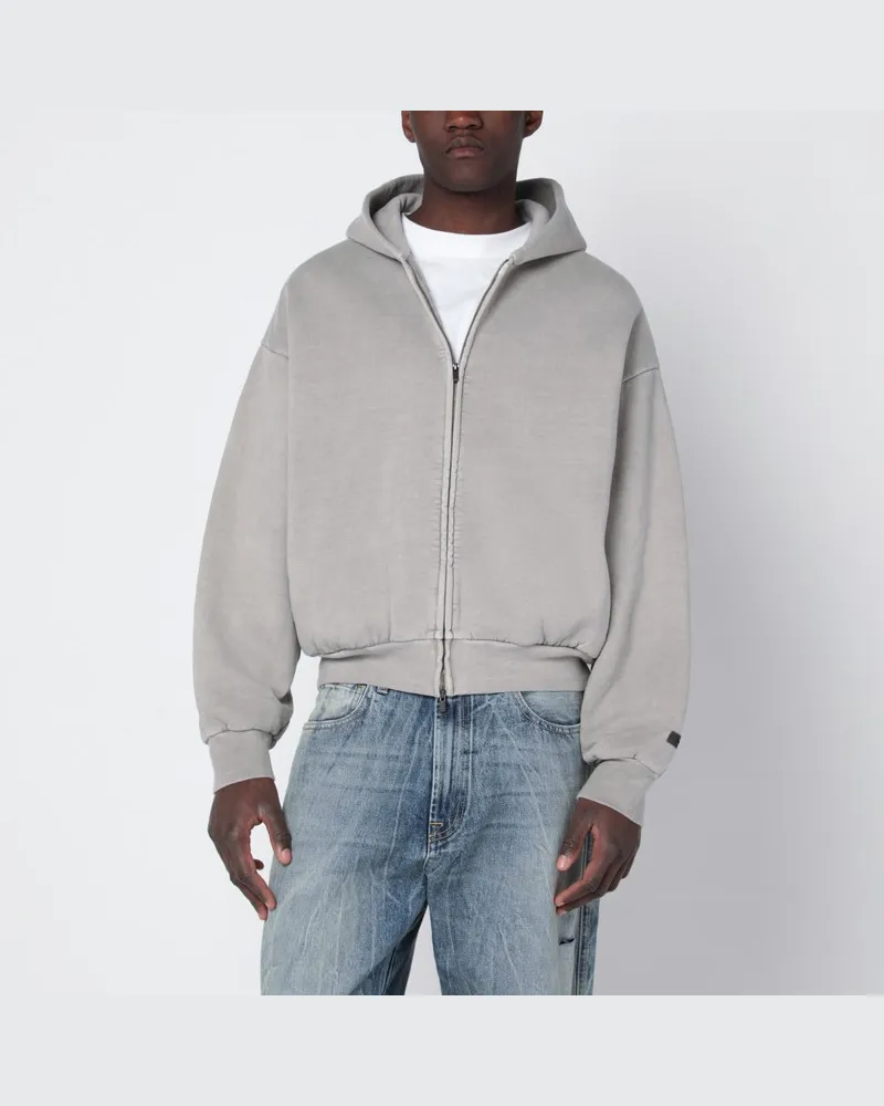Fear of God Rauchgraues Zip-Sweatshirt Grau