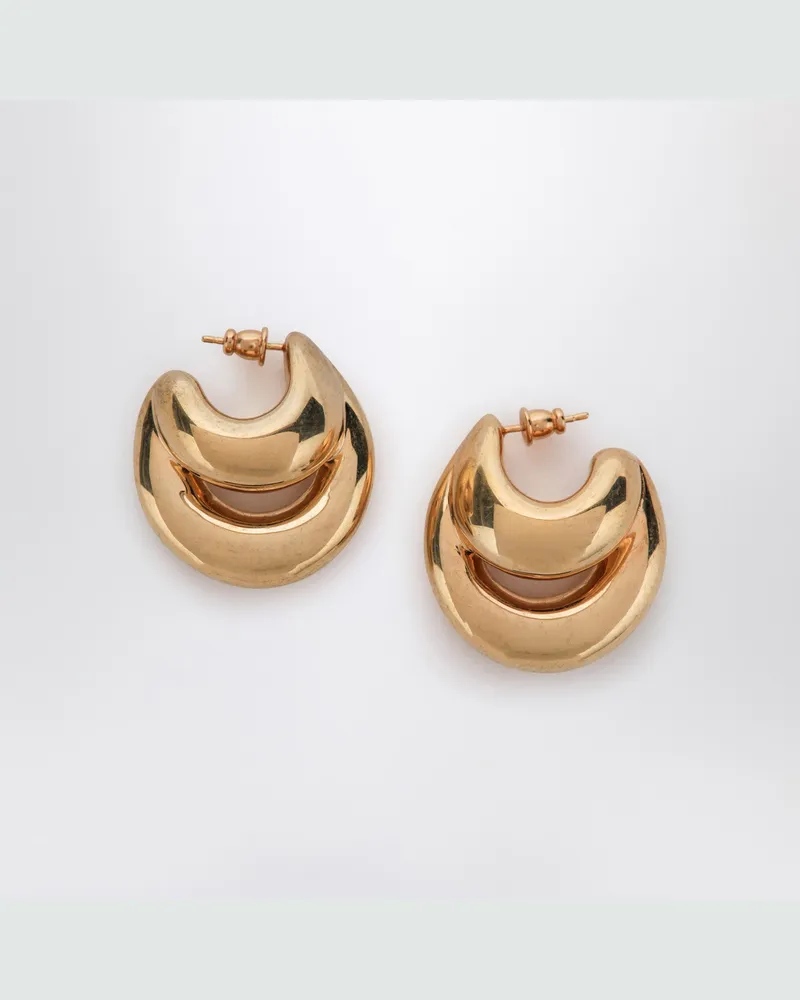 PANCONESI Blow Up Huggies Ohrringe in Goldton Metal