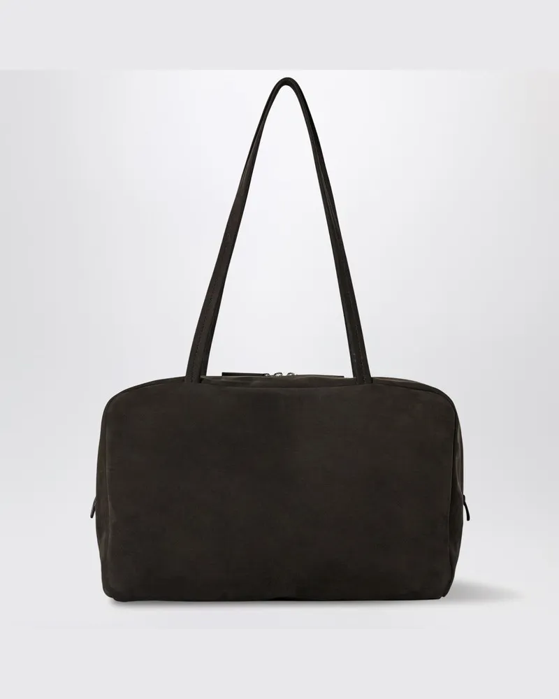 The Row Astra Bowling-Tasche aus Ebenholz-Wildleder Braun