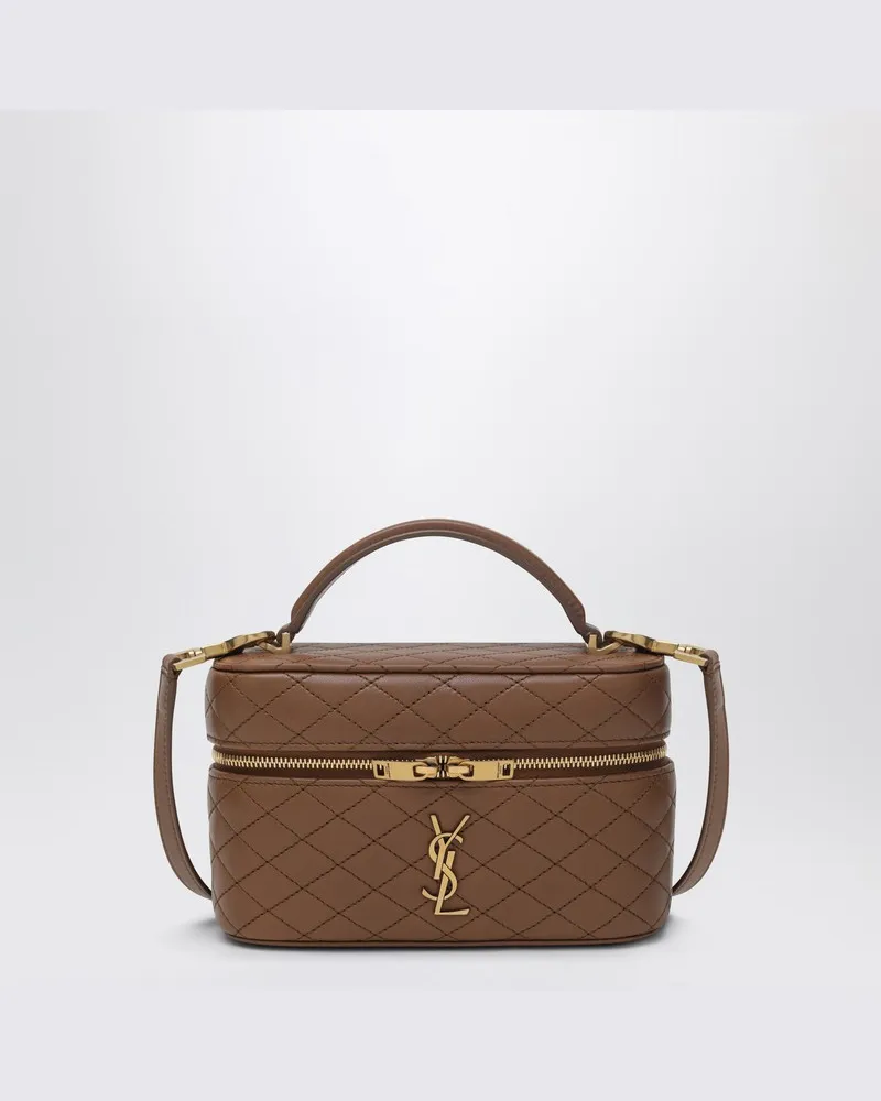 Saint Laurent Beigefarbene Tasche Vanity Gaby Cassandre Braun