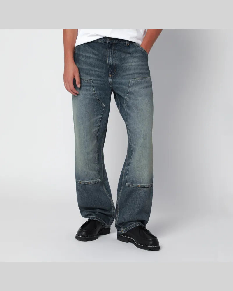 Carhartt WIP Double Knee Hose blau aus Baumwolle Blue