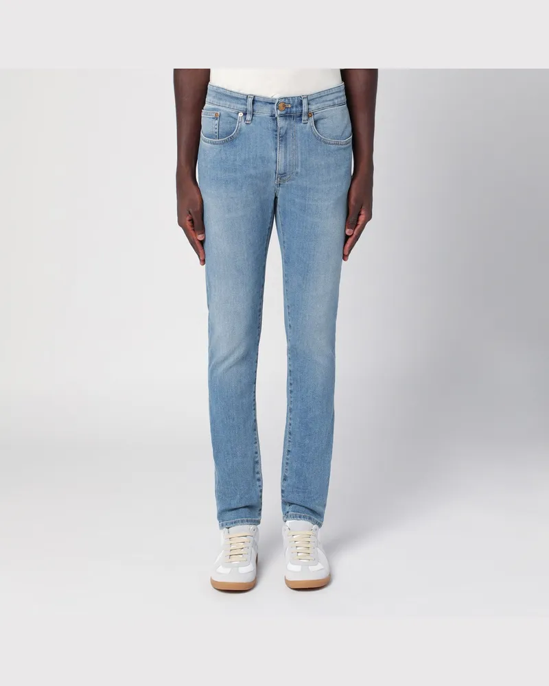 PT TORINO Skinny Jeans aus hellem Denim 
