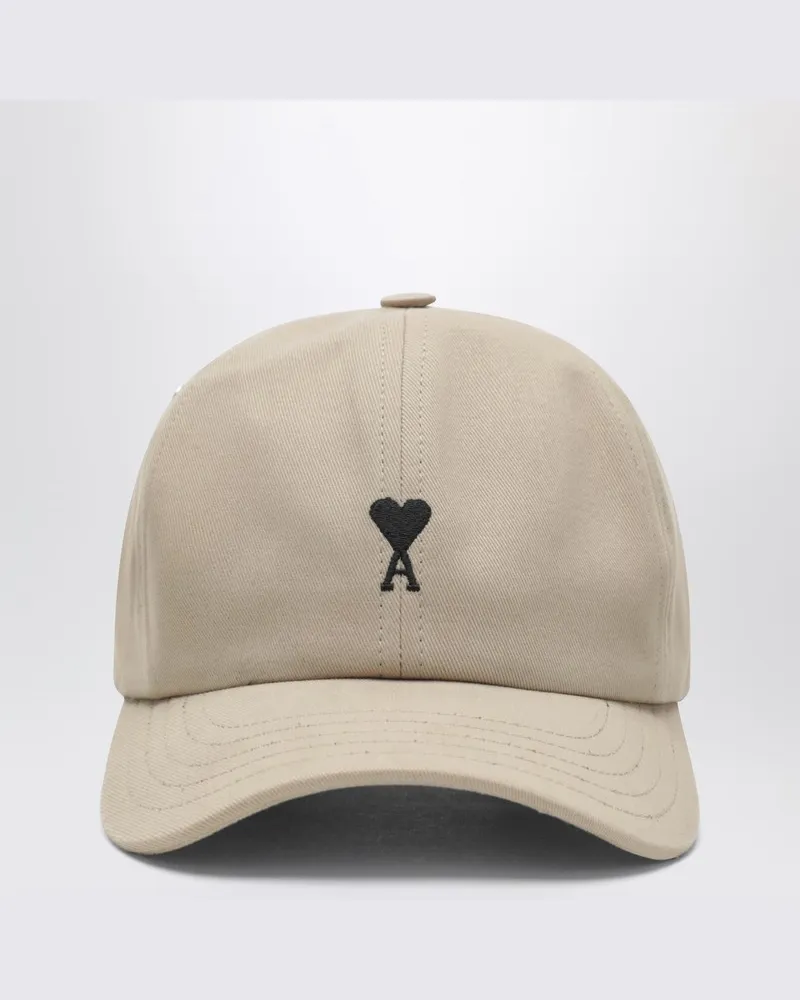 AMI Paris Ami De Coeur Baseballkappe in Beige Beige