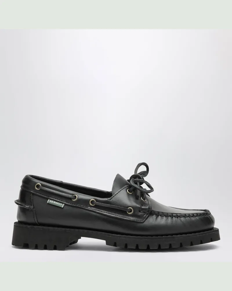 Sebago Ranger Loafer aus schwarzem Wildleder Black