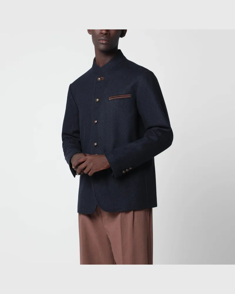 Schneiders Otto blaue Jacke aus Schurwolle Blue
