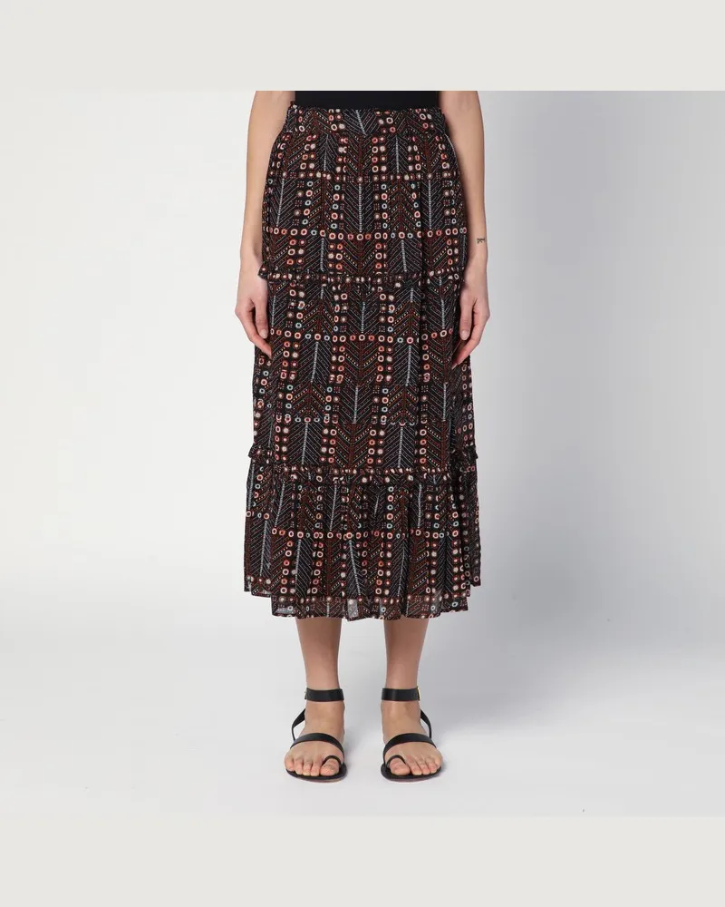 Isabel Marant Diya-Rock aus Baumwoll-Voile mit Print Mehrfarbig