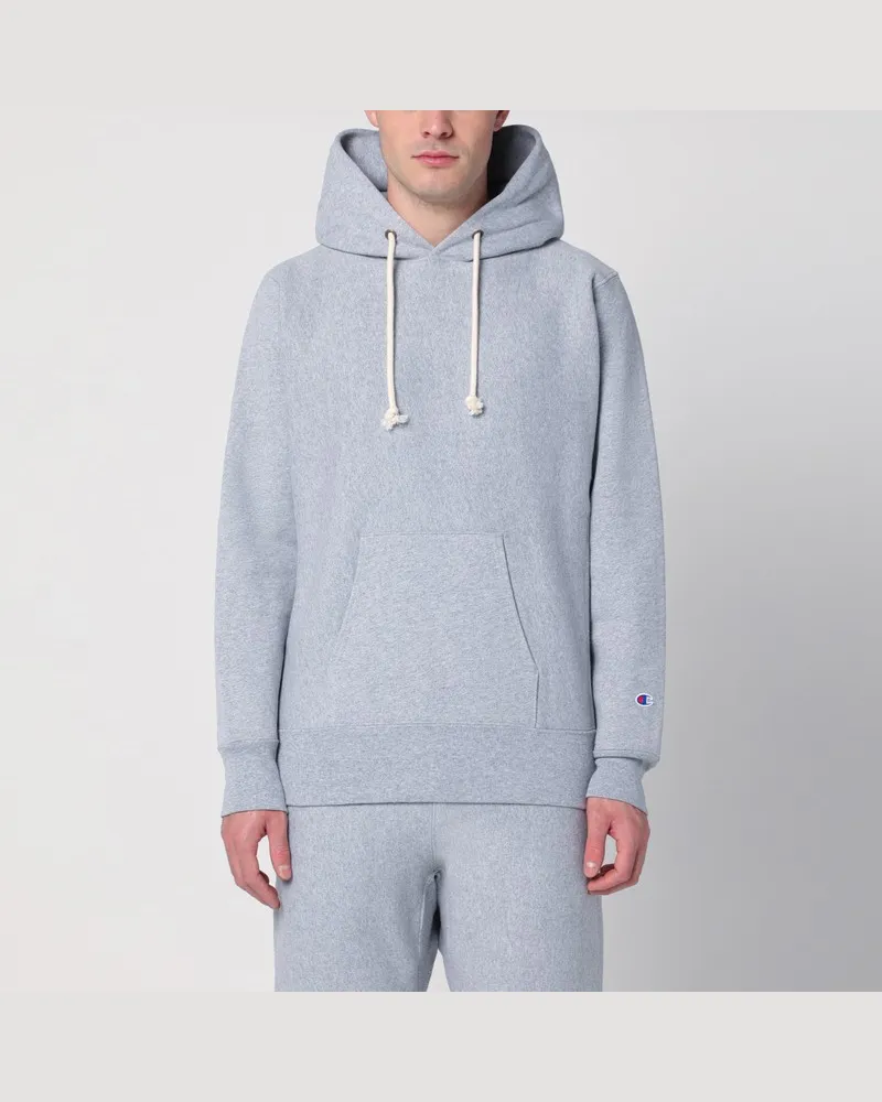 Champion Hellgrauer Hoodie aus Baumwolle Grau