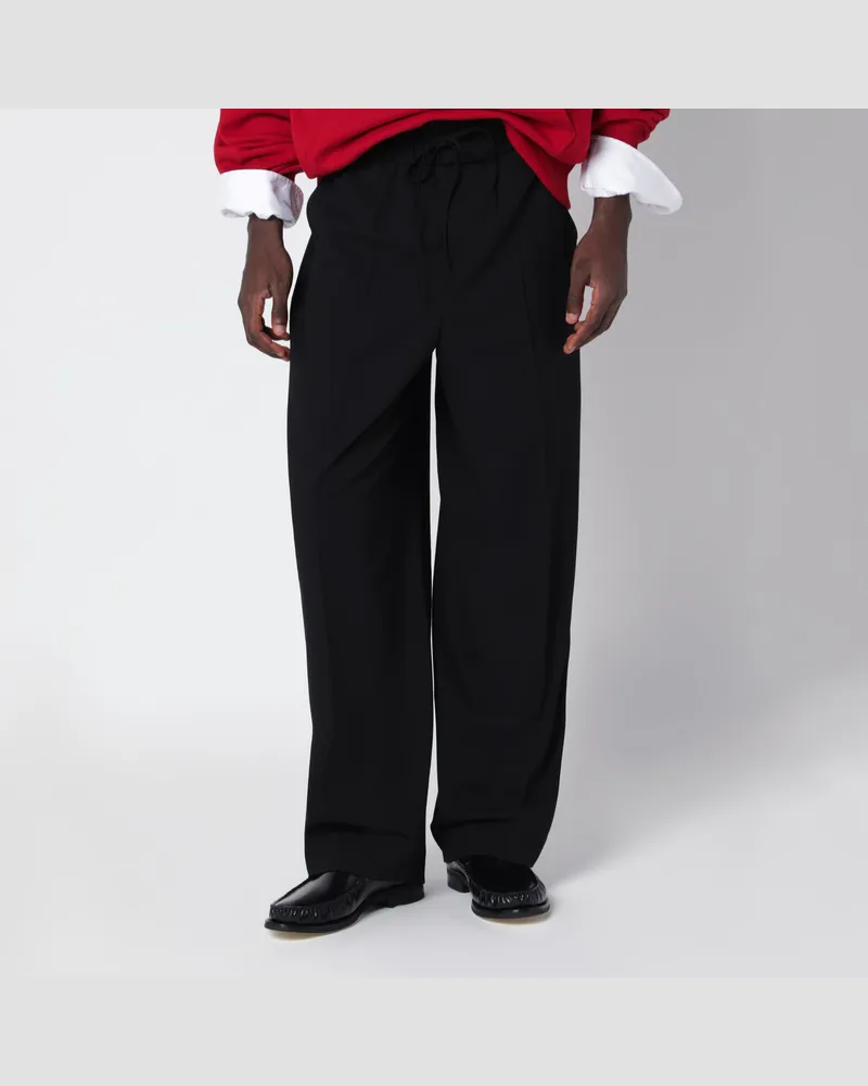 AMI Paris Schwarze Hose aus Schurwolle Black