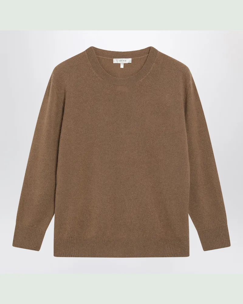 The Row Rundhalspullover Noler aus Kaschmir in Camel Beige