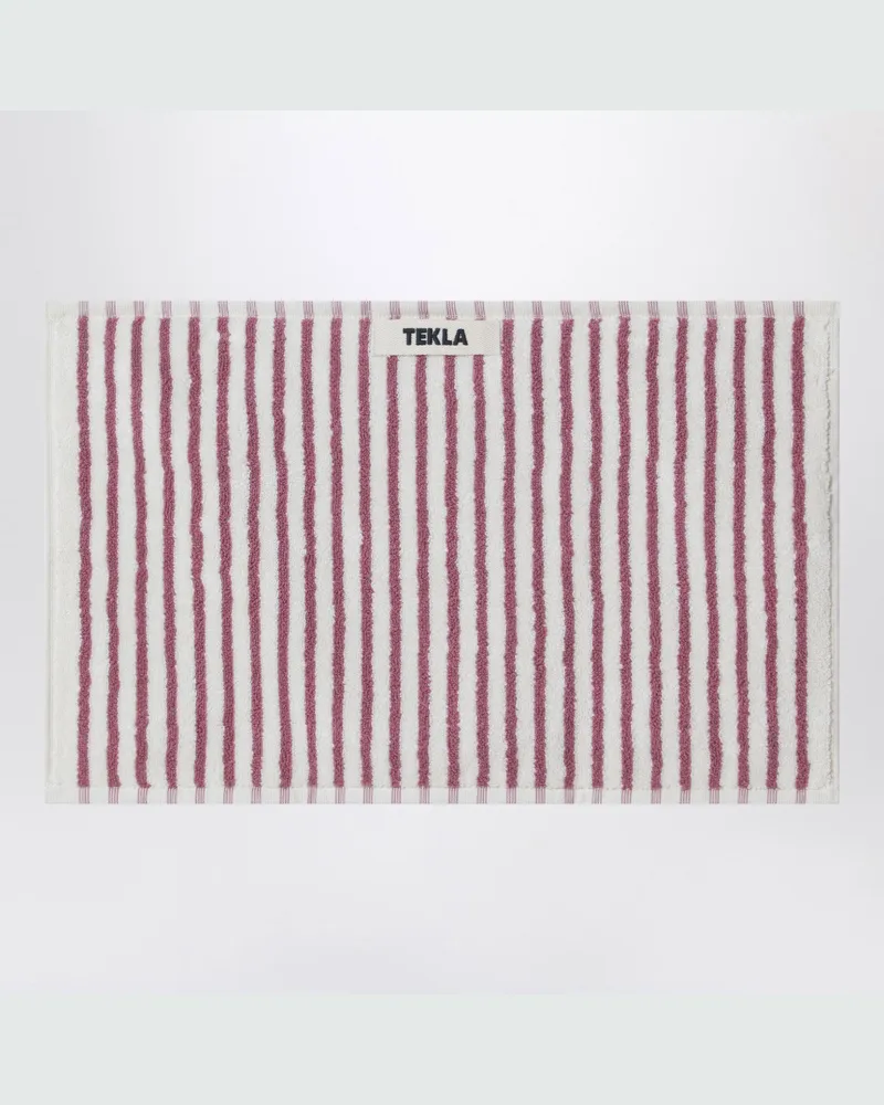 TEKLA Gestreiftes Gästetuch 30x50 cm Burgundy