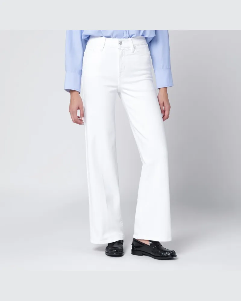 Frame Denim Weiße Jeans Le Slim Palazzo Weiß