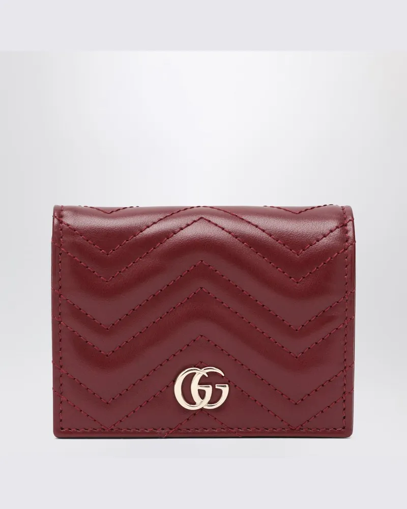 Gucci Kreditkartenetui GG Marmont rosso ancora Rot