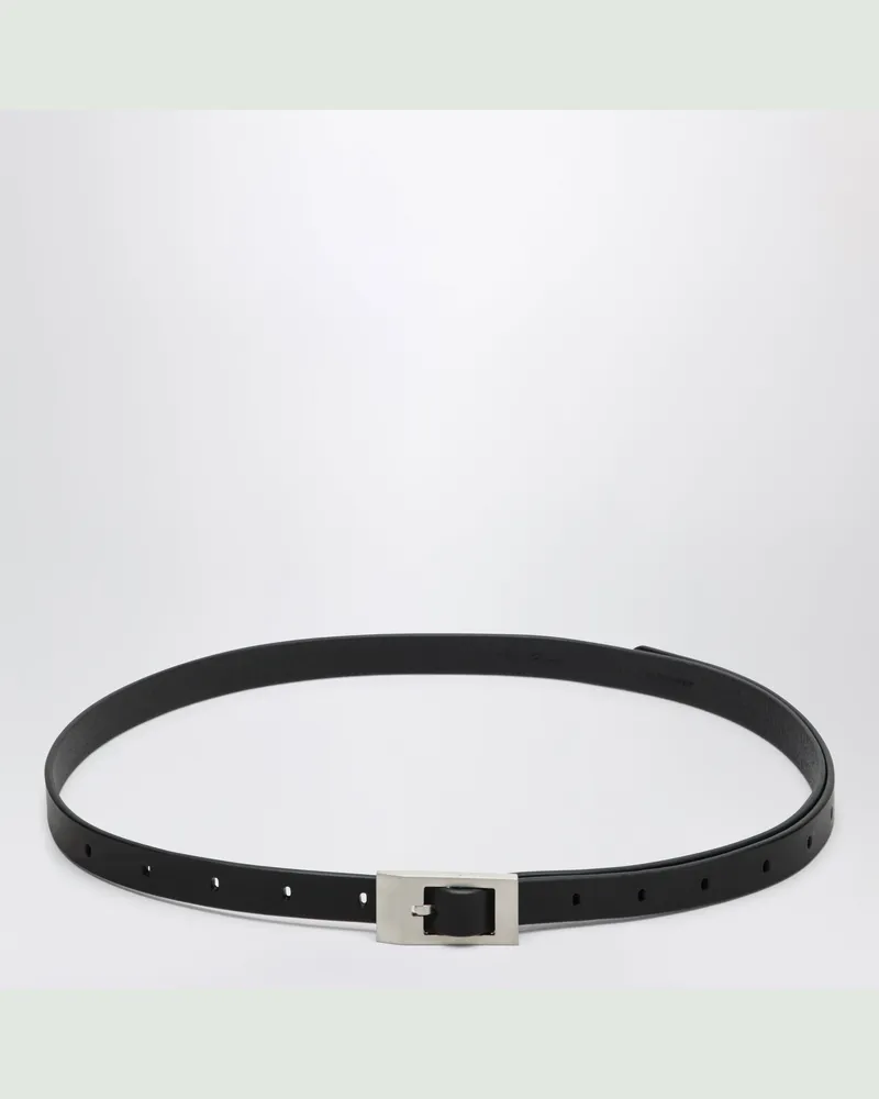 Rick Owens Mini Stooges Gürtel schwarz aus Rindsleder Black