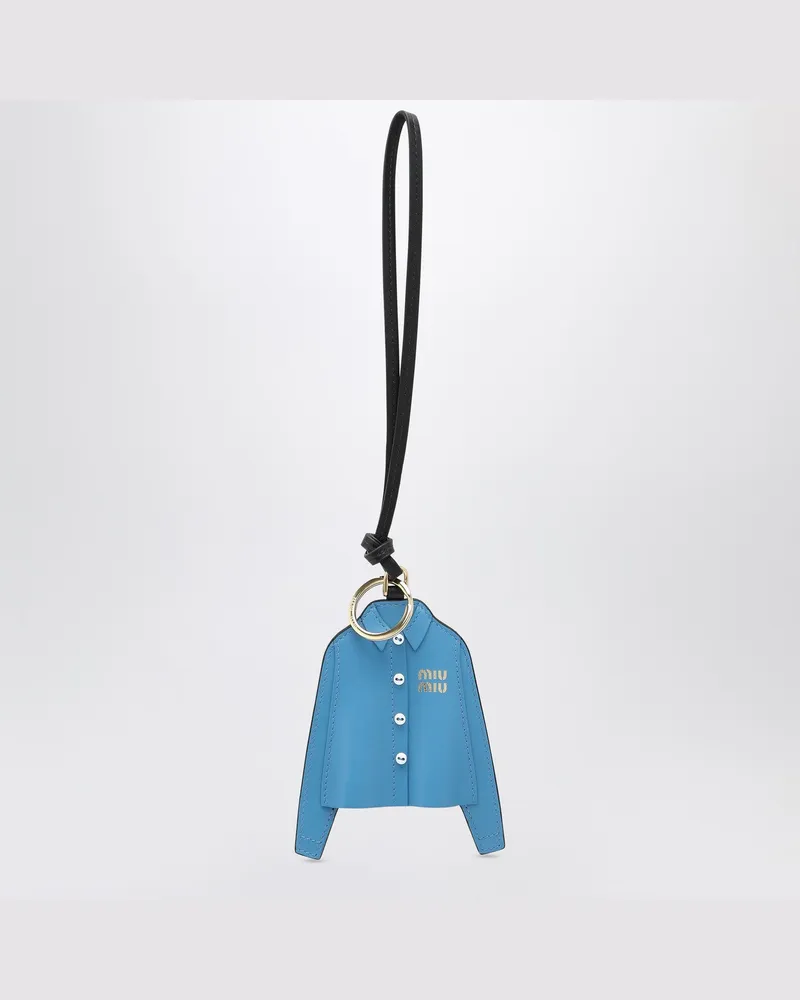 Miu Miu Trick Schlüsselanhänger Farbe Pervinca aus Leder Light