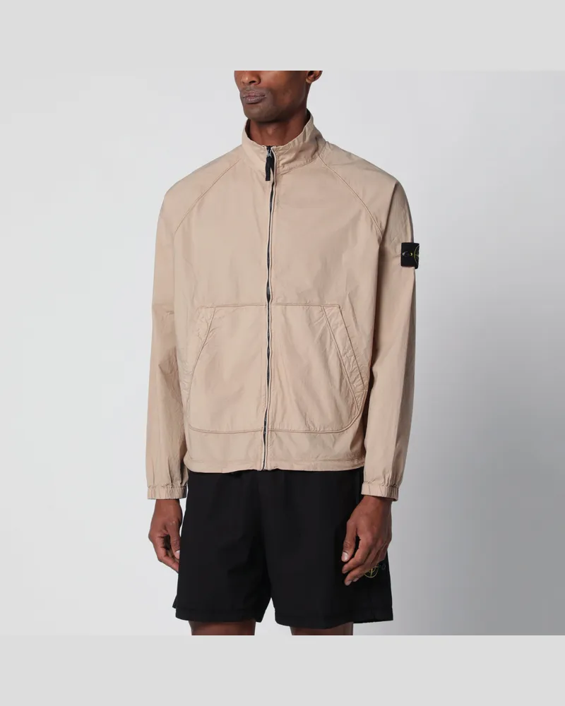 Stone Island Trackjacke aus beigem „Parachute Beige
