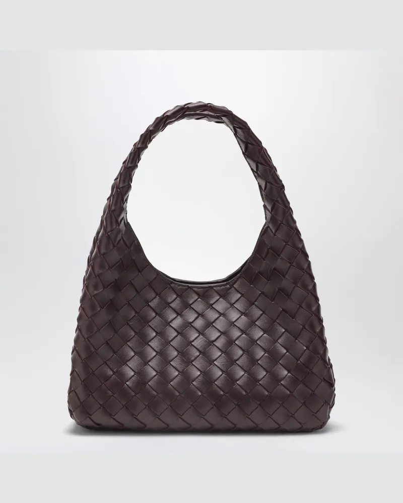Bottega Veneta Kleine Campana-Tasche in Dark Barolo Burgundy