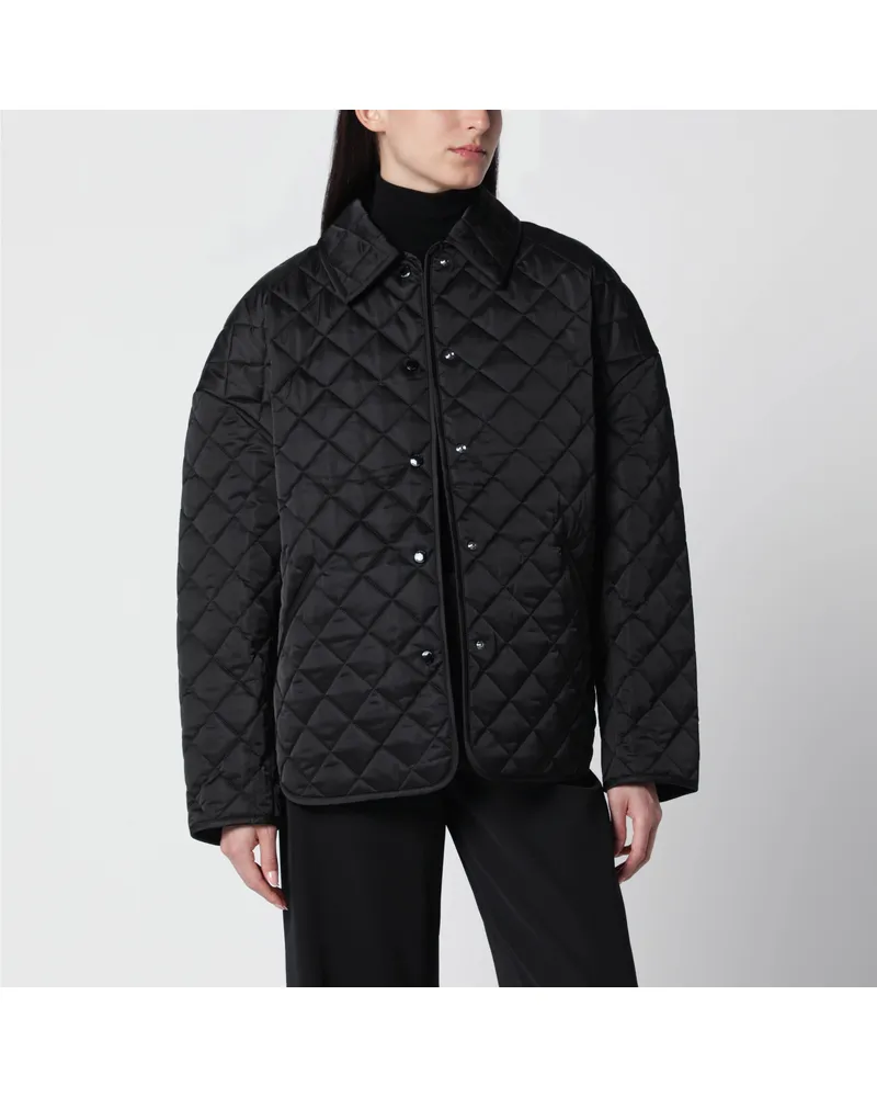 Totême Schwarze Steppjacke Black