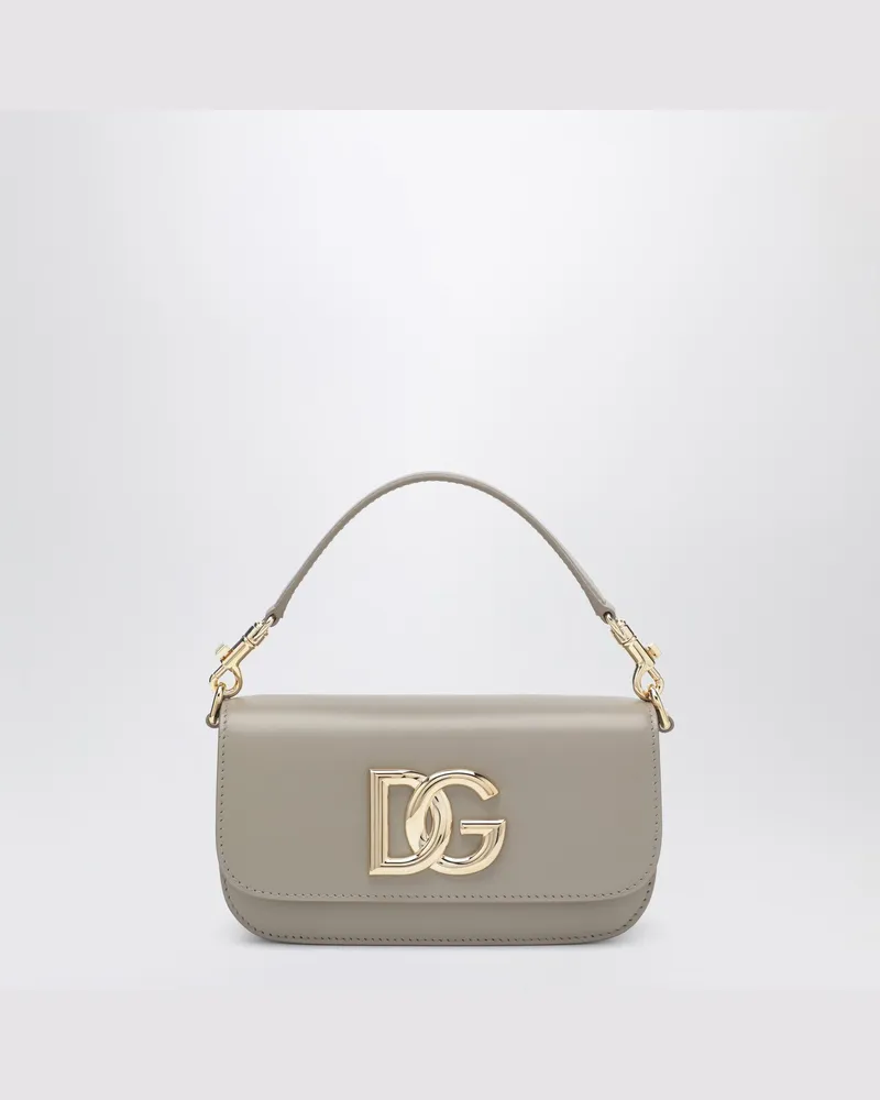 Dolce & Gabbana 3.5 Umhängetasche aus Leder in Taupe Brown