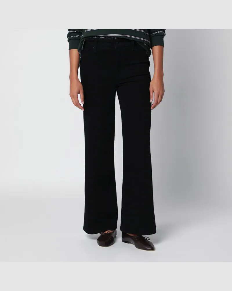 Frame Denim Black Le Slim Palazzo trousers Black