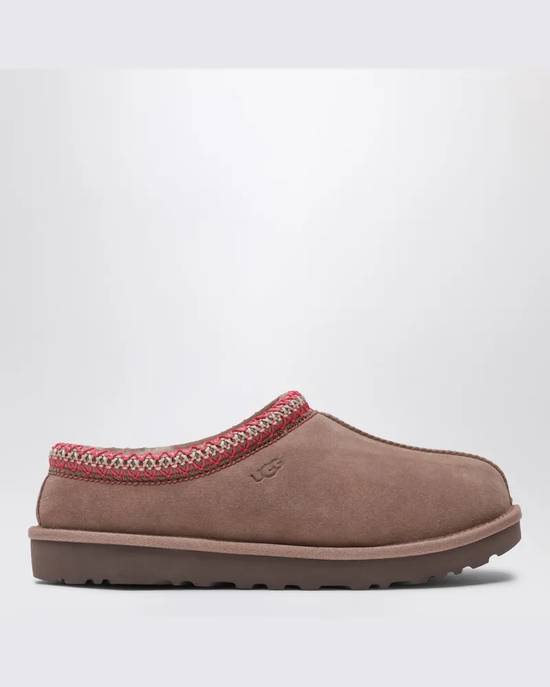 UGG Tasman Rocky Oak Leder-Slipper Grau