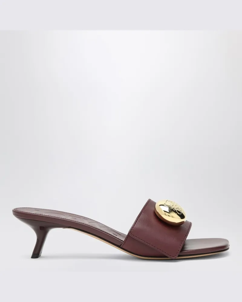 Loewe Bordeaux Kalbsleder Rutschstein Burgunderrot