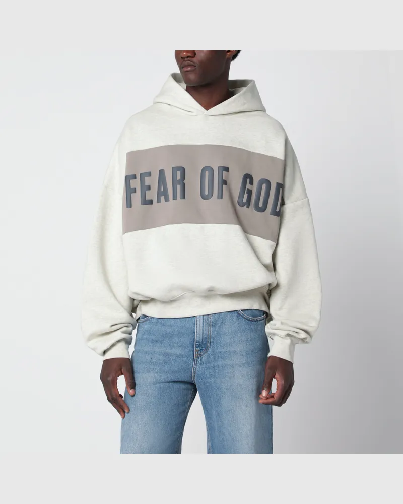 Fear of God Vanillefarbenes Sweatshirt aus Baumwollfleece Beige