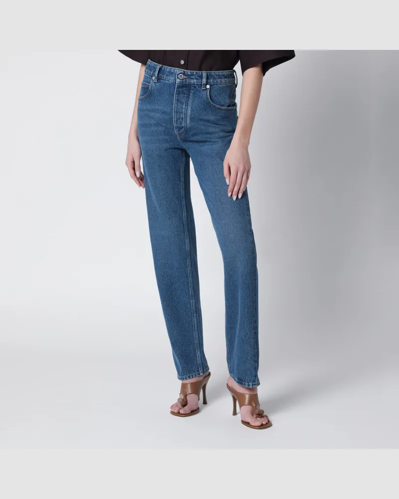 Bottega Veneta Jeans mit geradem Bein in mittlerer Indigo-Waschung Blue