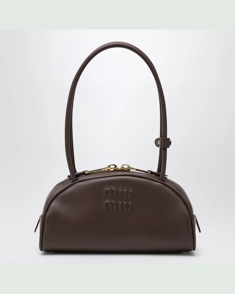 Miu Miu Beau Tasche aus Radica-Leder Brown