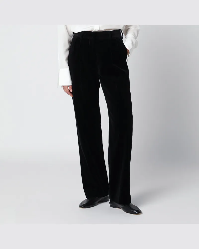 Blazé Milano Fox Hose aus schwarzer Baumwolle Black