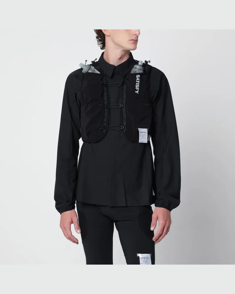 Satisfy Black Justice Cordura 5L Hydration running vest Black
