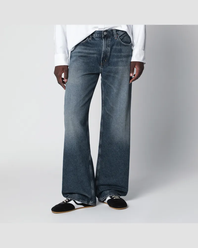 AGOLDE Luka Jeans aus dunkelindigoblauem Denim mit Washed-Effekt Blue