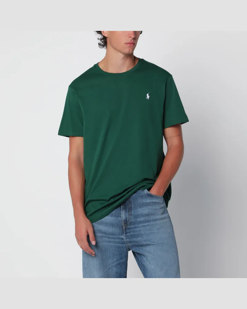 Ralph Lauren Besticktes T-Shirt in New Forest Green