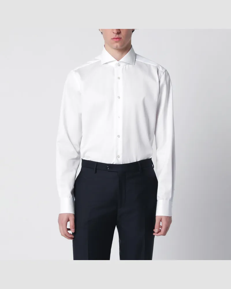 XACUS Travel Tailor Fit Hemd in Weiß 