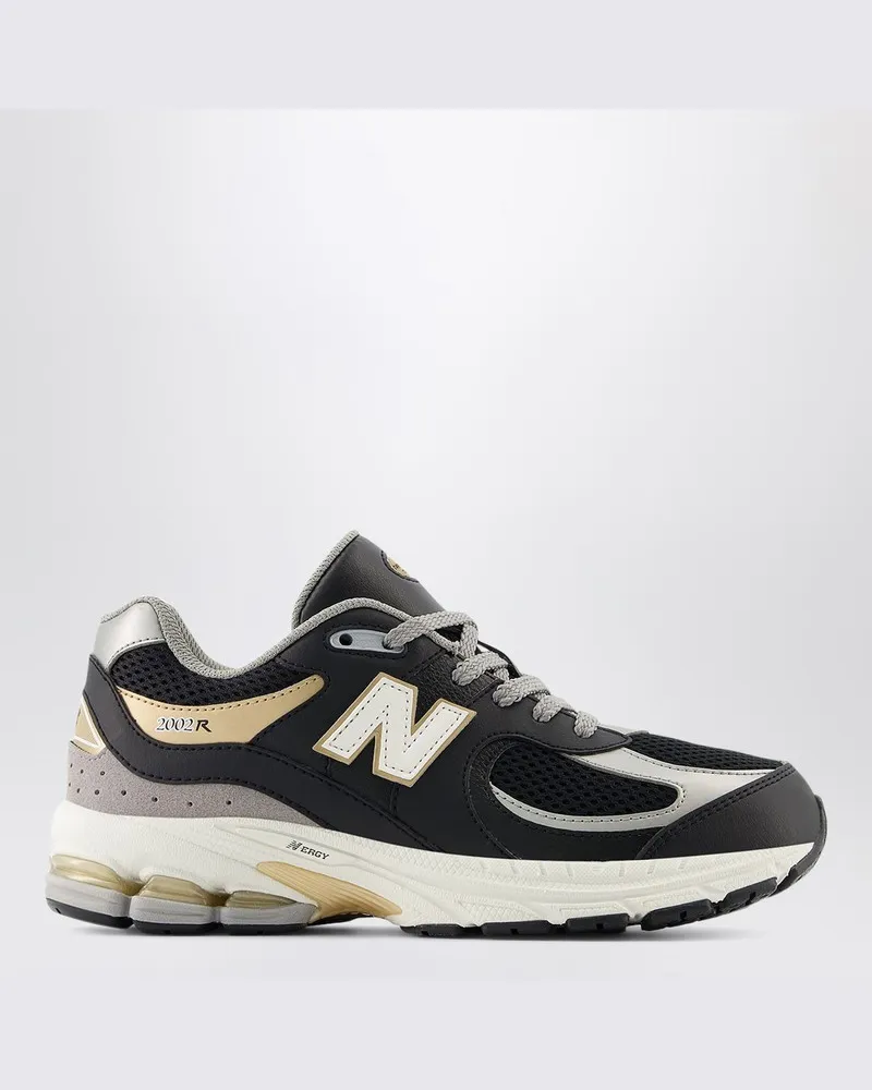 New Balance 2002R Low-Top Sneaker Schwarz/Silber/Gold Schwarz