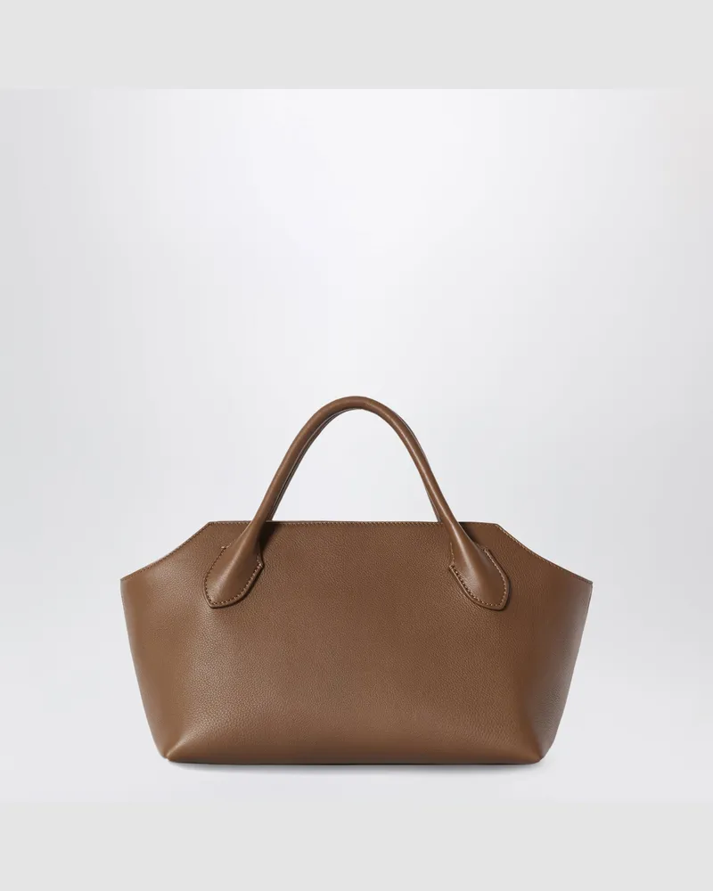 The Row Henkeltasche Terrasse aus Kalbsleder in Braun Brown