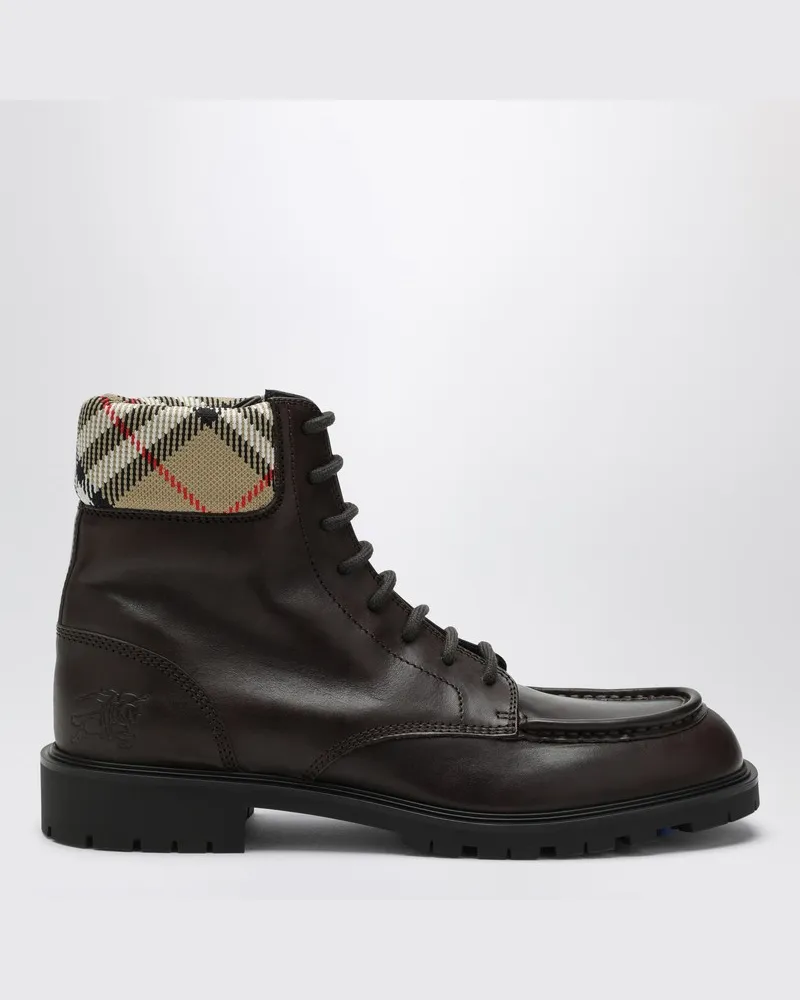 Burberry Braune Leder-Amphibien-Rogue Braun