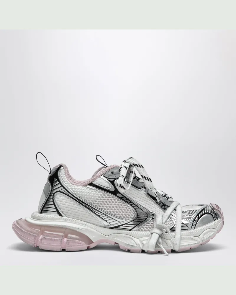 Balenciaga 3XL Gel Clearsole Damen-Sneaker in Weiß/Rosa/Schwarz White