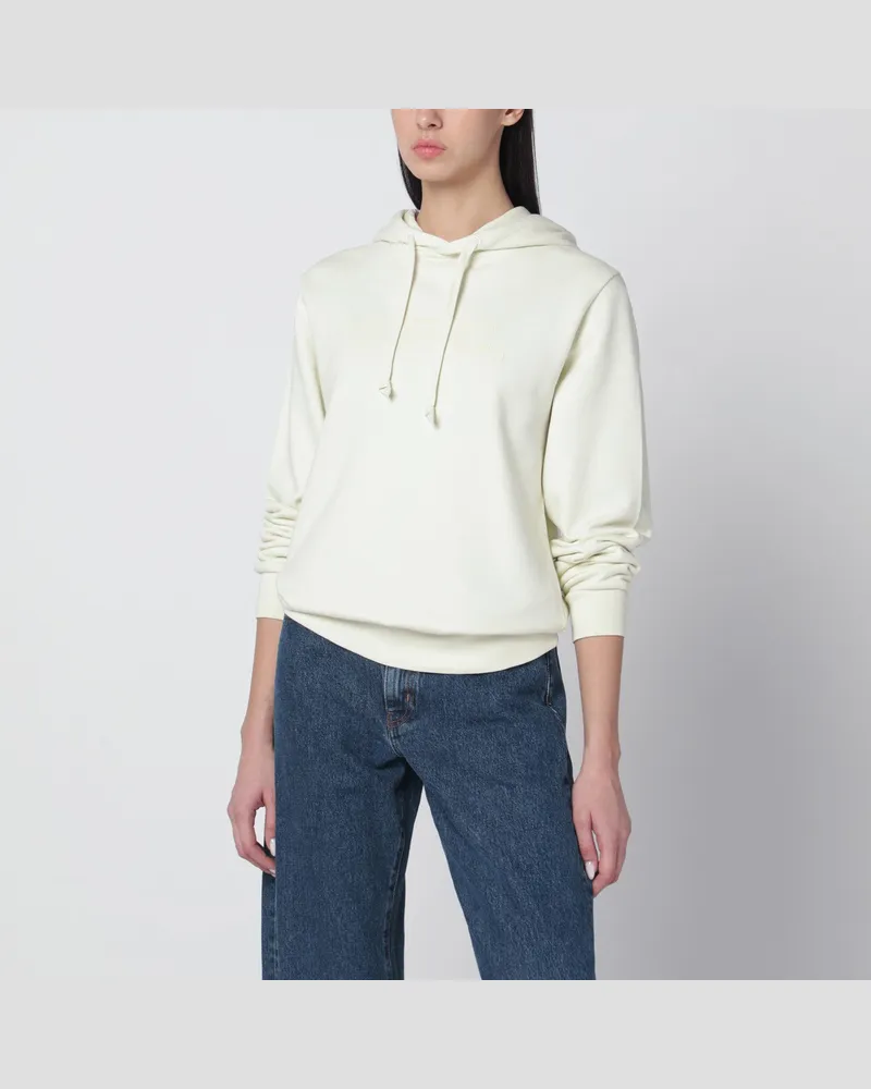 A.P.C. Écrufarbenes Sweatshirt mit Logo-Print Beige