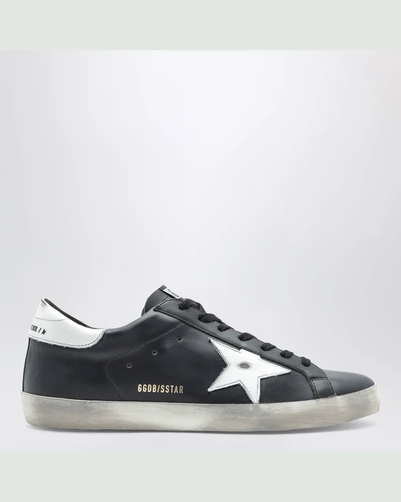 Golden Goose Schwarze und weiße Super-Star-Sneaker Black
