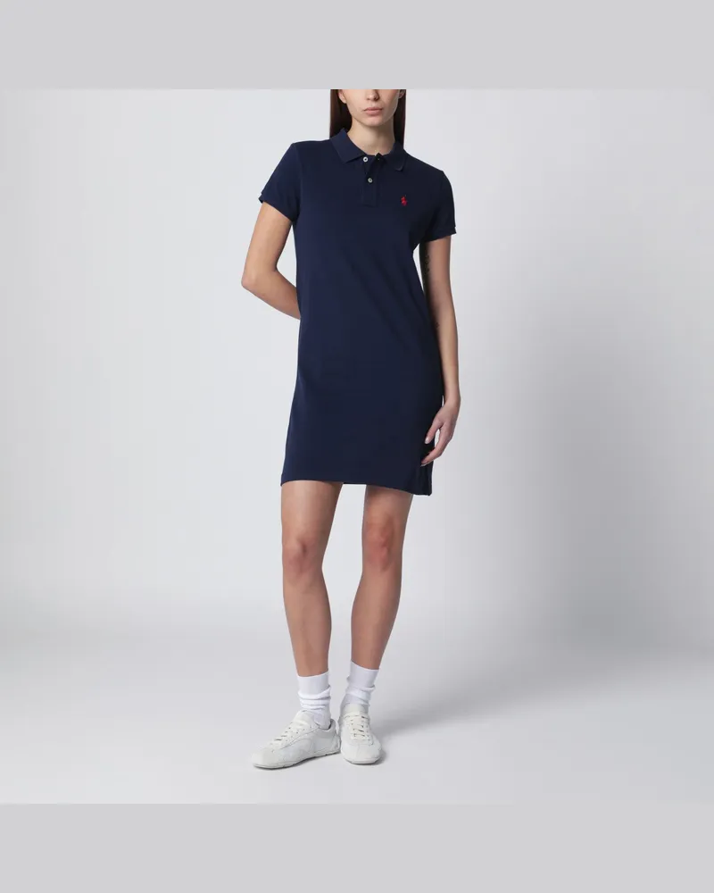 Ralph Lauren Navyblaues Polo-Minikleid aus Baumwolle Blue