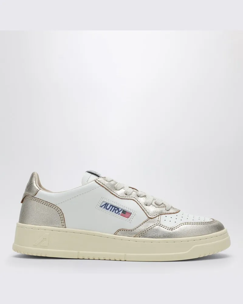 AUTRY Sneakers Medalist weiß/platinfarbener Metallisch