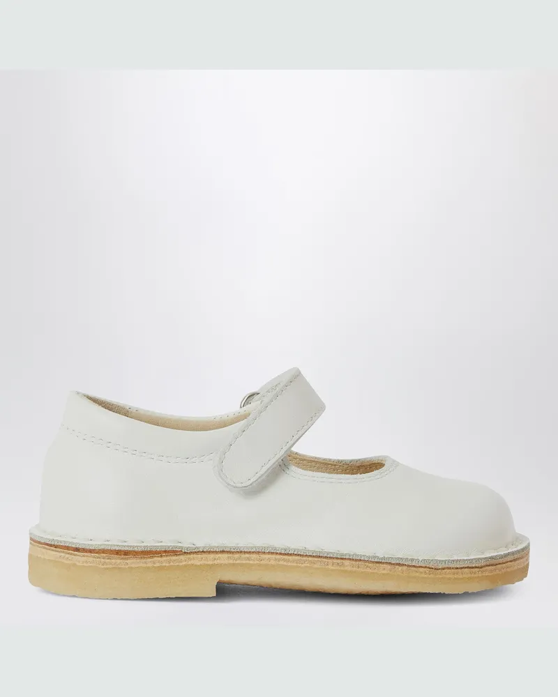 Il Gufo Weiße Ledersandale mit Riemen White