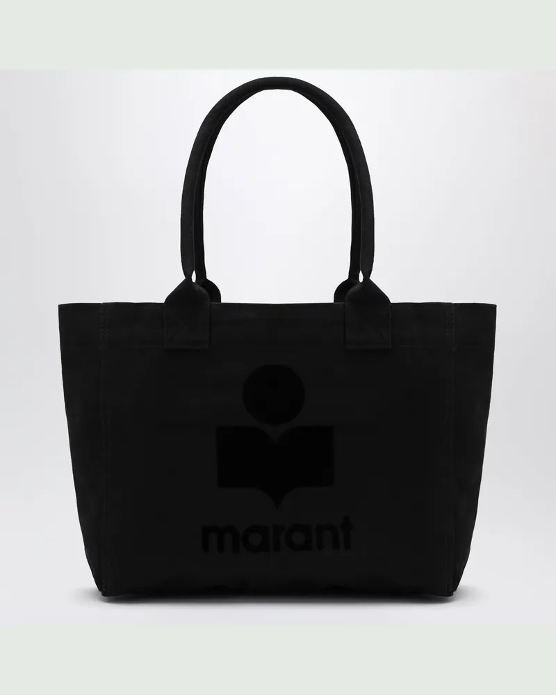 Isabel Marant Yenky Zipped Tasche aus schwarzem Canvas Black