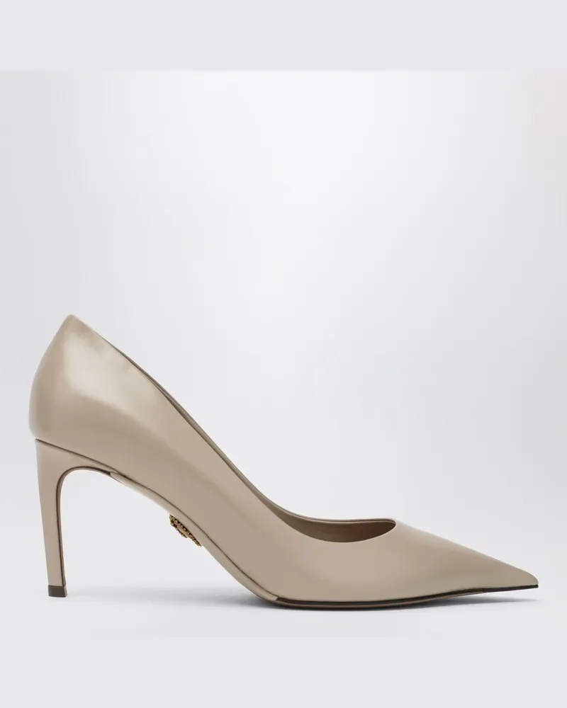 Dolce & Gabbana Beige Kalbsleder Décolleté Hingabe Beige